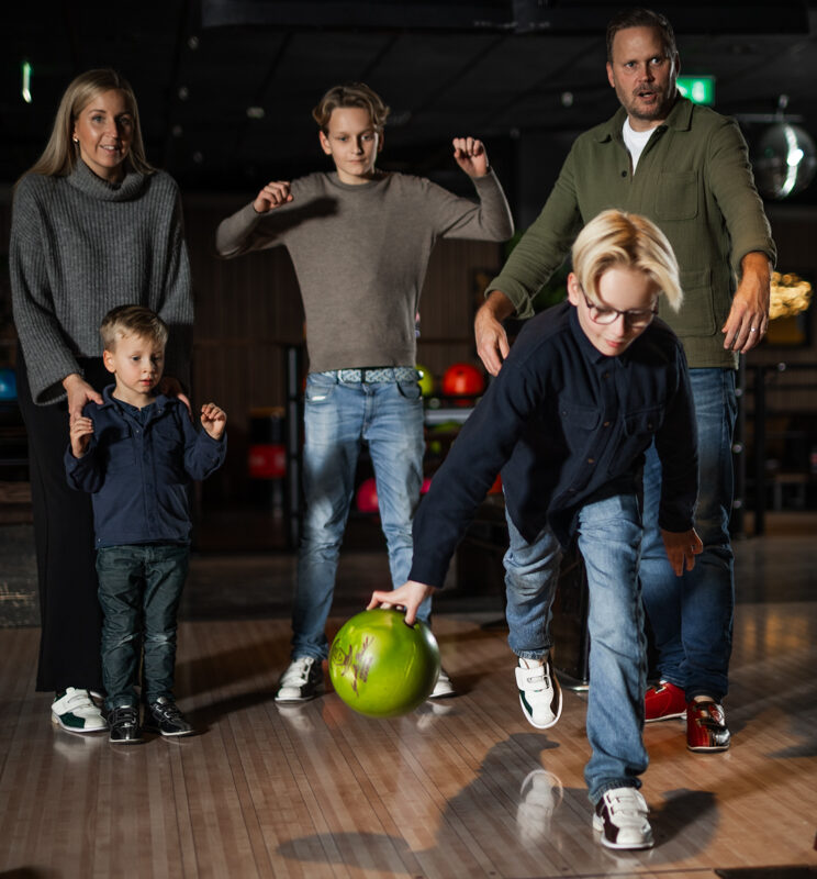 familiebowling på Lucky Bowl